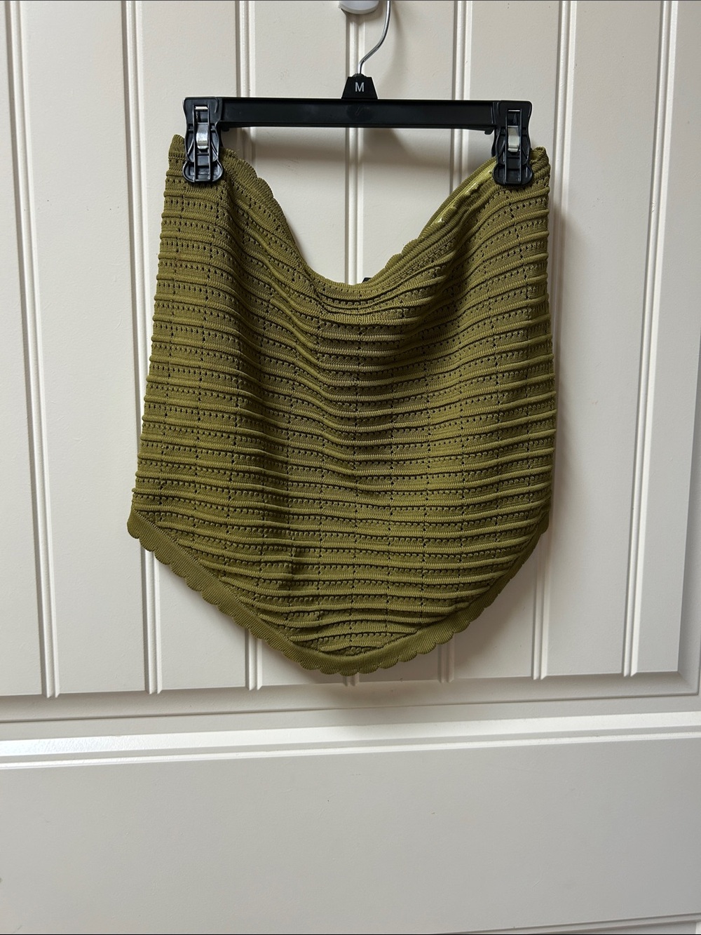 Windsor olive green boho crop top
